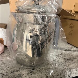 Princess House Silver Glass Jar